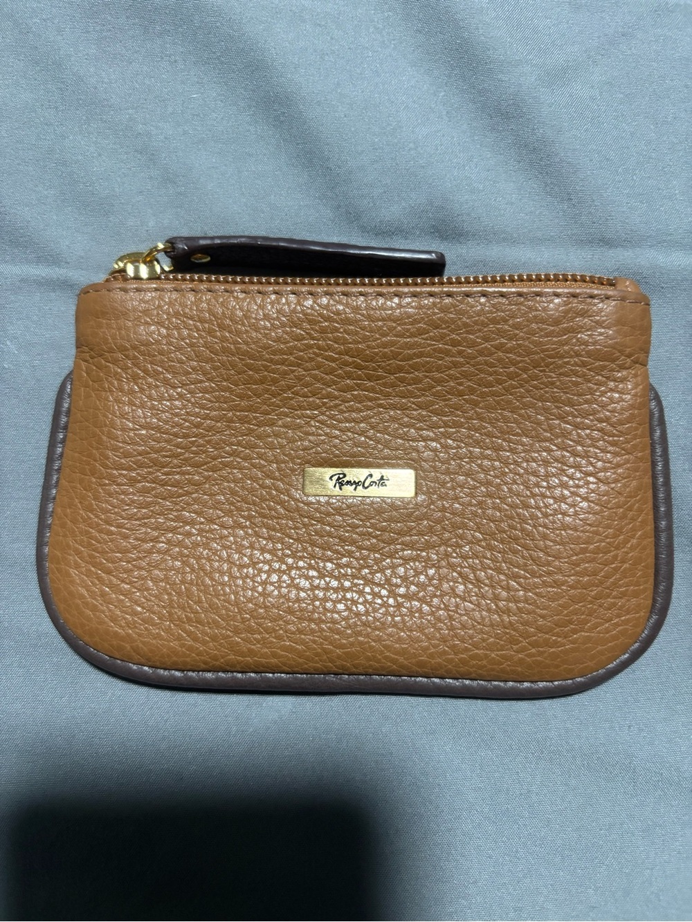 Renzo Costa Brown Leather coin Pouch - Card holder